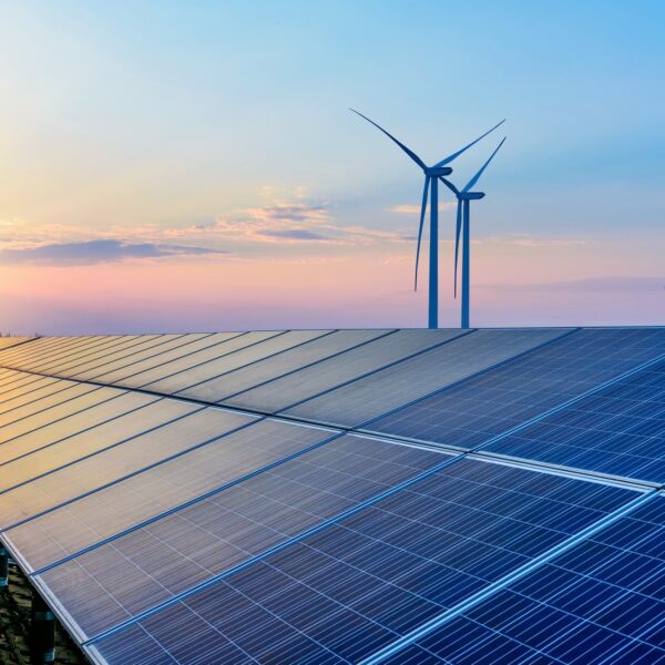 Solar panels and wind power generation equipment